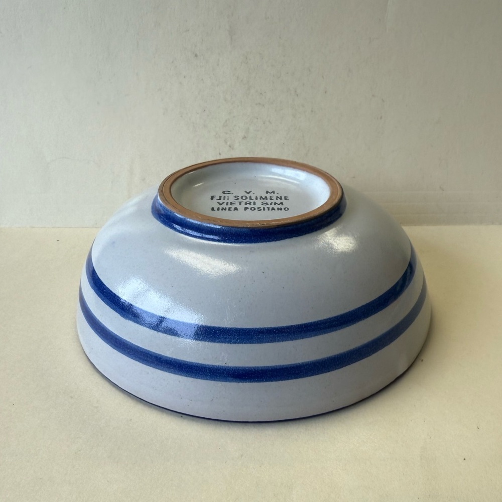 Solimene Italy Pasta Cereal Soup Bowl Chicken Blue Italy - Picture 7 of 9